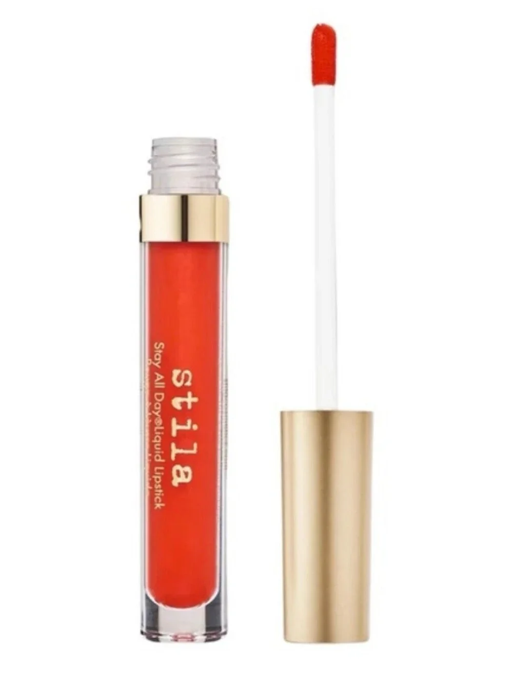 Stila NEW Sheer Fragola Finish Liquid Lipstick - Coral Red